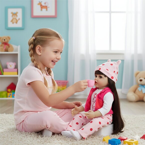 55 cm Babylistic Soft Silicone Vinyl Talking Reborn Doll very realistic - Picture 6 of 9